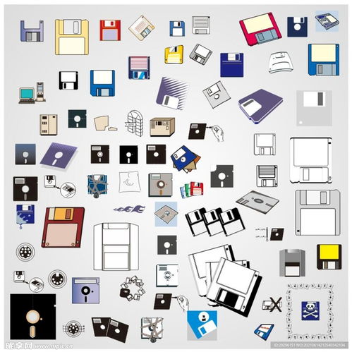 矢量軟盤設計圖與軟件開發圖標標志的設計價值